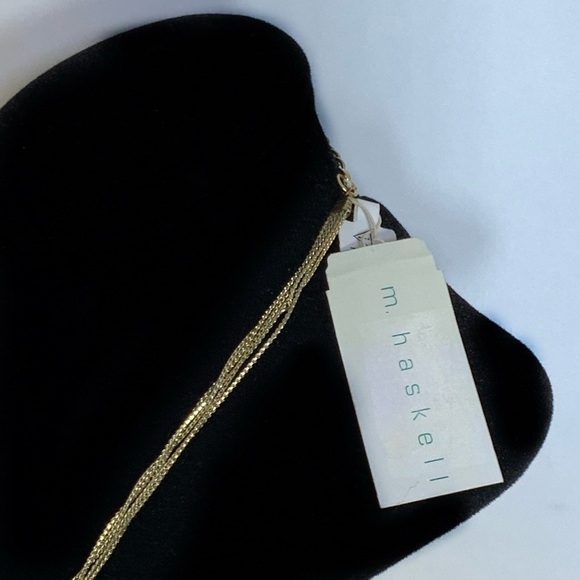 Glass Bead Crystal Necklace Cascade 5 Layer Faceted Sparkly By M. Haskell Blues - Picture 11 of 16